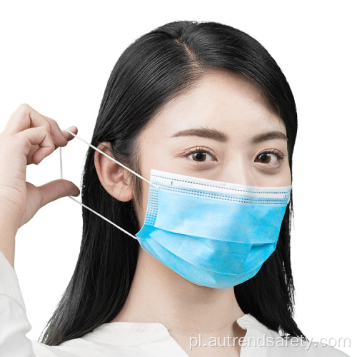 Medyczna maska ​​na twarz 3-warstwowa maska ​​jednorazowa sprzedaż bezpośrednia w dobrej cenie